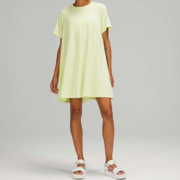 Lululemon All Yours Tee Dress Crispin Green Size 2 - Picture 1 of 6